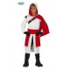 VESTITO CARNEVALE EZIO MERCENARIO ASSASSINO 10/12 ANNI COSTUME COMPLETO TUNICA C/CAPUCCIO CINTURA MANTELLO NO ACCESSORI