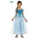 COSTUME CARNEVALE REGINA DELLA NEVE VESTITO BIMBA 3/4 ANNI PER TRAVESTIMENTI FIABA PRINCIPESSA ELSA FROZEN NO ACCESSORI