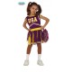 COSTUME CHEERLEADER RAGAZZA POM POM 5/6 ANNI VESTITO PER TRAVESTIMENTI E SPETTACOLI VARI STADIO E DA STRADA NO ACCESSORI