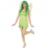 COSTUME CARNEVALE FATINA VERDE TG.M VESTITO FATA COMPLETO DI ALI TRAVESTIMENTI A TEMA FIABE DEL BOSCO FAVOLE NO ACCESSOR