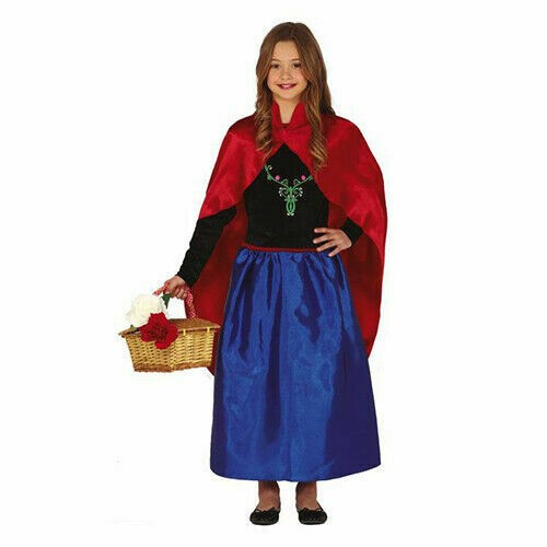 COSTUME CARNEVALE PRINCIPESSA ANNA VESTITO E MANTELLO BIMBA 7/9 ANNI PER  TRAVESTIMENTI FIABA DELLE NEVI NO ACCESSORI - Parole e Pensieri