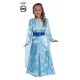 COSTUME CARNEVALE PRINCIPESSA DEL GHIACCIO ELSA 7/9 ANNI VESTITO MANTELLO E CINTURA PRINCIPESSA FROZEN FIABE NO ACCESSOR