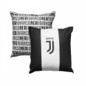 CUSCINO ARREDO FC JUVENTUS ORIGINAL NUOVO LOGO 40X40CM.IMBOTTITO 100%POLIEST. RIVESTIM.100%COTONE PRODOTTO UFFIC.HERMET