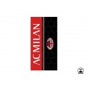 TELO MARE AC MILAN 70X140CM 100% COTONE ROSSONERO CON LOGO IDEALE IN PISCINA/PALESTRA PRODOTTO UFFICIALE HERMET ITALY