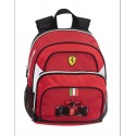 ZAINO ASILO FERRARI KIDS ORIGINAL 31X23X13CM 2 ZIP ROSSO CON STAMPA A RILIEVO FERRARI DISTRIBUIT.DA PANINI SCUOLA ITALY