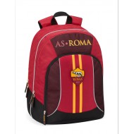 ZAINO SCUOLA ORGANIZZATO 3 ZIP AS ROMA 1927 GIALLOROSSO 44X34X17CM PRODOTTO UFFICIALE DA PANINI SCUOLA ITALY