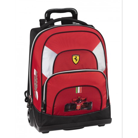 ZAINO TROLLEY SCUDERIA FERRARI KIDS 48X36X22CM 2 ZIP ROSSO STAMPA A RILIEVO  FERRARI F1 DA PANINI SCUOLA ITALY - Parole e Pensieri