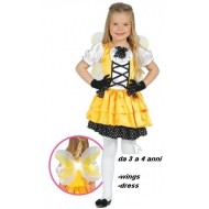 VESTITO CARNEVALE FARFALLA INFANTIL 3/4 ANNI