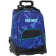 ZAINO TROLLEY SCUOLA ORGANIZZATO BLUE FORTNITE EPIC GAMES 4 ZIP47X36X23CM PROD.UFFICIALE DISTRIB.DA PANINI SCUOLA ITALY