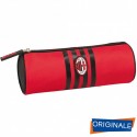 TOMBOLINO SCUOLA AC MILAN 22X9CM ROSSONERO CON ZIP E LOGO CUCITO PRODOTTO UFFICIALE PANINI SCUOLA ITALY