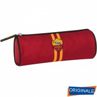 TOMBOLINO SCUOLA AS ROMA 1927 22X9CM GIALLOROSSI CON ZIP LOGO CUCITO PRODOTTO UFFICIALE PANINI SCUOLA ITALY