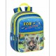 ZAINO ASILO WWF BABY VERDE BLU 2 ZIP 31X24X11+4CM + TASCA CON ZIP + 2 TASCHE LATERALI DISTRIB.DA PANINI SCUOLA ITALY