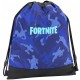 ZAINO A SACCA COULISSE FORTNITE BLUE 42X33CM TASCA CON ZIP PRODOTTO UFFICIALE DISTRIBUITO DA PANINI SCUOLA ITALY