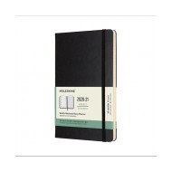 AGENDA MOLESKINE SETTIMANALE 18 MESI 2020/21 WEEKLY NOTEBOOK DIARY PLANNER 13X21CM COPERTINA MORBIDA NERA CON ELASTICO