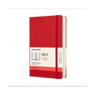 AGENDA MOLESKINE GIORNALIERA 18 MESI 2020/21 DAILY DIARY PLANNER JOURNALIER 13X21CM COPERTINA MORBIDA ROSSA CON ELASTICO