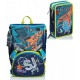 SEVEN SCHOOL PACKSJ GANG LEDTECH BOY BLUE DEEP ZAINO SCUOLA SDOPPI.+ ASTUCCIO 3 ZIP INT.45 PEZZI GIOTTO/FRIXION +OMAGGIO