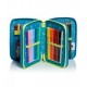 SEVEN SCHOOL PACKSJ GANG LEDTECH BOY BLUE DEEP ZAINO SCUOLA SDOPPI.+ ASTUCCIO 3 ZIP INT.45 PEZZI GIOTTO/FRIXION +OMAGGIO