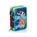 ASTUCCIO SCUOLA 3 ZIP SJ GANG PLAY AGAIN BOYS MULTICOLOR COMPLETO 45 PEZZI GIOTTO/FRIXION PILOT/LYRA/TRATTO/SEVEN ITALY