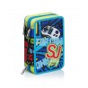 ASTUCCIO SCUOLA 3 ZIP SJ GANG PLAY AGAIN BOYS MULTICOLOR COMPLETO 45 PEZZI GIOTTO/FRIXION PILOT/LYRA/TRATTO/SEVEN ITALY