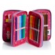 ASTUCCIO SCUOLA 3 ZIP SJ GANG PASTEL RAINBOW MULTICOLOR COMPLETO 45 PEZZI GIOTTO/FRIXION PILOT/LYRA/TRATTO/SEVEN ITALY