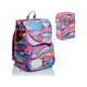 SEVEN SCHOOL PACK SJ GANG PASTEL RAINBOW VIOLET ZAINO SCUOLA SDOPPIAB.+ ASTUCCIO 3 ZIP INT.45 PEZZI GIOTTO/FRIXION PILOT