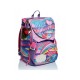 SEVEN SCHOOL PACK SJ GANG PASTEL RAINBOW VIOLET ZAINO SCUOLA SDOPPIAB.+ ASTUCCIO 3 ZIP INT.45 PEZZI GIOTTO/FRIXION PILOT