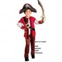 VESTITO CARNEVALE PIRATA INFANTIL 5/6 ANNI