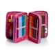 SEVEN SCHOOL PACK SJ GANG PASTEL RAINBOW VIOLET ZAINO SCUOLA SDOPPIAB.+ ASTUCCIO 3 ZIP INT.45 PEZZI GIOTTO/FRIXION PILOT