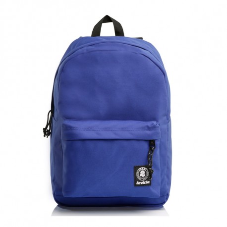 ZAINO AMERICANO INVICTA PLAIN DARK BLUE REFLEX BACKPACK 42X30CM 2 ZIP 1 TASCHA CON ZIP GARANZIA 4 ANNI SEVEN ITALY