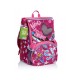 SEVEN SCHOOL PACK SJ GANG LEDTECH GIRL FLUOFUXIA ZAINO SCUOLA SDOPPI+ ASTUCCIO 3 ZIP INT.45 PEZZI GIOTTO/FRIXION+OMAGGIO