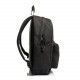 ZAINO AMERICANO INVICTA CARLSON PLAIN JET BLACK NERO BACKPACK 42X30XCM 2 ZIP 1 TASCHA CON ZIP GARANZ.4 ANNI SEVEN ITALY