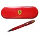 PENNA A SFERA INCH.NERO MUGELLO ROSSO FERRARI ORIGINAL IN SCATOLA DI LATTA ROSSA DISTRIBUITO DA PANINI EDITORE ITALY