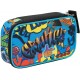 SEVEN SCHOOL PACK SJ GANG EVER WOW JET BLACK MULTICOLOR ZAINO SCUOLA ORGAN.+ ASTUCCIO 3 ZIP 45PEZZI GIOTTO/FRIXION PILOT