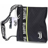 TRACOLLINA PIATTA FC JUVENTUS GET RADY JET BLACK24X21CM 1 ZIP + TASCA LATERALE C/ZIP PRODOTTO UFFICIALE SEVEN SPA ITALY