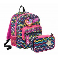 SEVEN SCHOOL PAC K SJ GANG EVER CUTIE OPTICAL WH ZAINO SCUOLA ORGANIZZATO +ASTUCCIO QUICK CASE INT.45 PEZZI GIOTTO/FRIXION