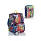 SEVEN SCHOOL PACK SJ GANG COLLEGE SPORT FLAME S ZAINO SCUOLA SDOPPIAB.+ ASTUCCIO 3 ZIP INT.45 PEZZI GIOTTO/FRIXION PILOT