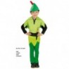 VESTITO CARNEVALE ARQUERO 10/12 ANNI VERDE