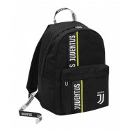 ZAINO AMERICANO FC JUVENTUS NERO MORBIDO 41X30X11CM GET RADY JET BLACK PACK BACKPACK PRODOTTO UFFICIALE SEVEN SPA ITALY