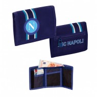 PORTAFOGLIO VELCRO A STRAPPO SSC NAPOLI GET RADY JET BLACK12,5X9CM TASCA C/ZIP PRODOTTO UFFICIALE SEVEN SPA ITALY