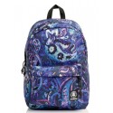 ZAINO AMERICANO INVICTA CARLSON FANTASY CACHEMIRE BLUE BACKPACK 42X30CM 2 ZIP 1 TASCHA CON ZIP GARANZ.4 ANNI SEVEN ITALY