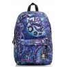 ZAINO AMERICANO INVICTA CARLSON FANTASY CACHEMIRE BLUE BACKPACK 42X30CM 2 ZIP 1 TASCHA CON ZIP GARANZ.4 ANNI SEVEN ITALY