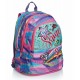 SEVEN SCHOOL PACK SJ GANG PASTEL RAIMBOW VIOLET ZAINO SCUOLA ORGANIZ.+ASTUCCIO QUICK CASE INT.45 PEZZI GIOTTO/FRIXION