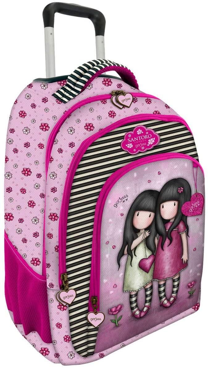 ZAINO SCUOLA TROLLEY 3 CERNIERE YOU YOU CAN HAVE MINE GORJUSS SANTORO  LONDON 44X33X20CM SPALLACCI IMBBOT.REGOLABILI - Parole e Pensieri