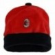 CAPPELLINO IN CINIGLIA AC MILAN ROSSO BORDATURA NERA TAGLIA UNICA