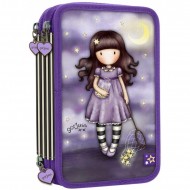 ASTUCCIO SCUOLA 3 ZIP GORJUSS CATCH A FALLING STAR LILLA VIOLA 43PZ.SANTORO LONDON DISTRIBUITO DA SANTORO ITALIA MILANO