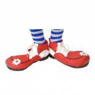 SCARPE RIGIDE CLOWN/PAGLIACCIO BABY ROSSE TAGLIA UNICA