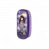 ASTUCCIO SCUOLA OVALE GORJUSS SANTORO LONDON CATCH A FALLING STAR LILLA E VIOLA 1 ZIP 23X10X6CM DA SANTORO ITALIA MILANO