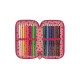 ASTUCCIO SCUOLA 3 ZIP GORJUSS LOVE GROWS INTERNO 43PZ.SANTORO LONDON ORIGINAL DISTRIBUITO DA SANTORO ITALIA SRL MILANO