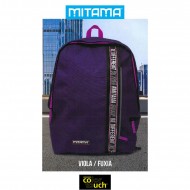 ZAINO SCUOLA AMERICANO MITAMA COLOR TOUCH BLU VIOLA-FUXIA-ROSA +CAPPELLO COORDINATO OMAGGIO PROD.GARANTITO MITAMA ITALY