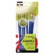 BLISTER 8 PENNELLI PER ACQUERELLI PELO SINTETICO WATERCOLOR PAIN BRUSHES DOM ARTE MILANO CWR ITALY